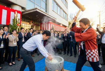 餅つき
